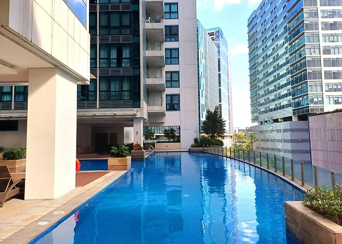 アパート Free Welcome Breakfast, Bgc 1br, 300mbps Fiber, Steps To Mitsukoshi & Uptown, 12q *